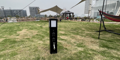 智能水電樁結緣?？谀蠉u北岸房車營地