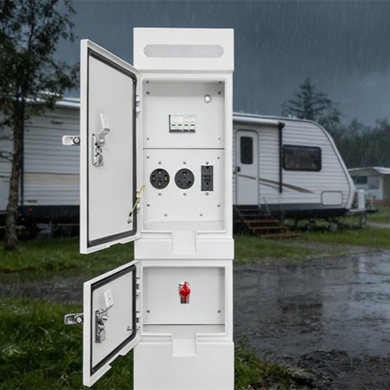 別墅專用水電樁 GRWE952520 系列--內置美標插座